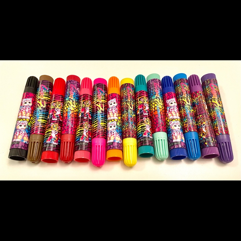 NWOT Lisa Frank vintage mini 3.5” markers, set of 14
